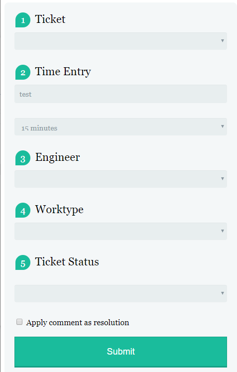 Featured image of post Connectwise: Quick Time Entry Form