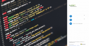 A screenshot of the branding applied