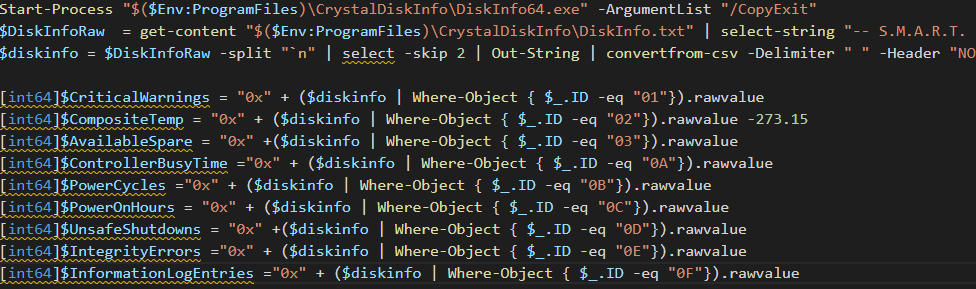 Featured image of post Monitoring with PowerShell: SMART status via CrystalDiskInfo