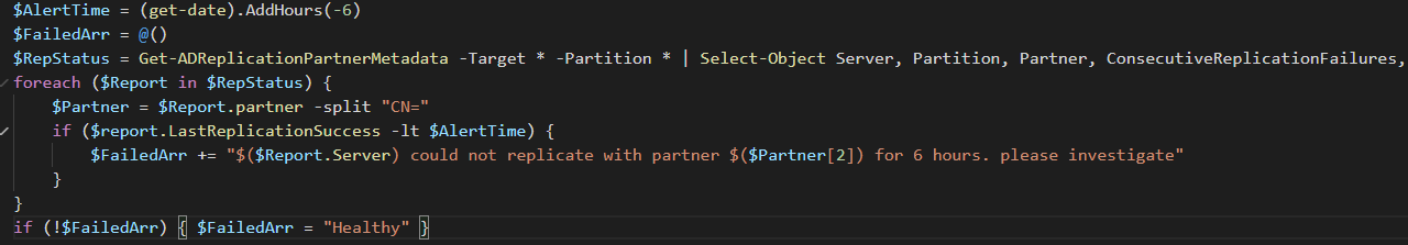 Featured image of post Monitoring with PowerShell: Monitoring Active Directory replication