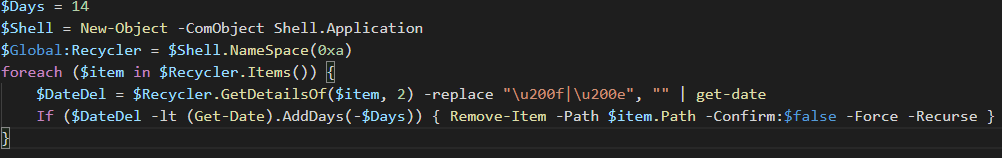 Featured image of post Monitoring with PowerShell: User Recycle bin Remediation