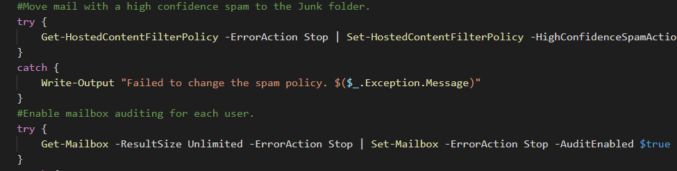 Featured image of post Documenting with PowerShell: Increasing the Office365 Secure Score.