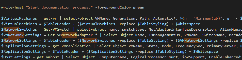 Featured image of post Documenting with Powershell: Documenting Hyper-V settings