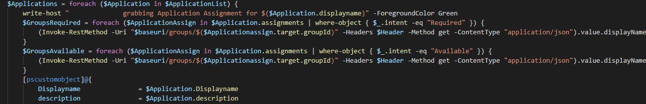 Featured image of post Documenting with PowerShell: Documenting intune applications