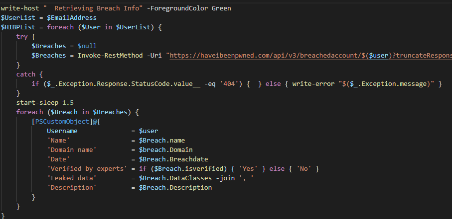 Featured image of post Documenting with PowerShell: Breaches using the HIBP API