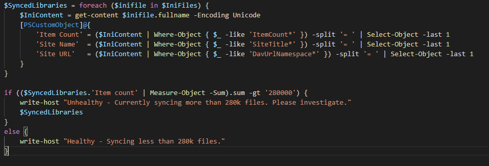 Featured image of post Monitoring with PowerShell: Monitoring the Onedrive client limitations