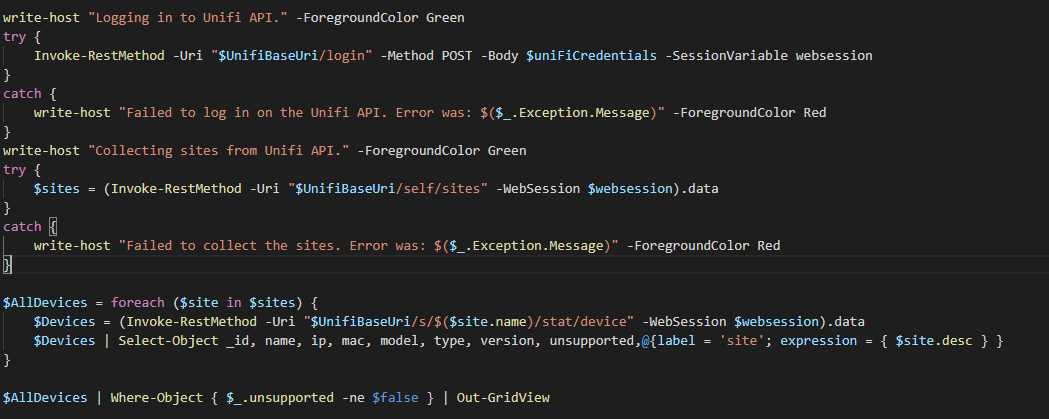 Featured image of post Monitoring with PowerShell: user experience issues &#038; Unifi EOL Monitoring