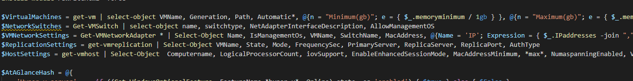 Featured image of post Documenting with PowerShell: Hyper-v and physical server settings