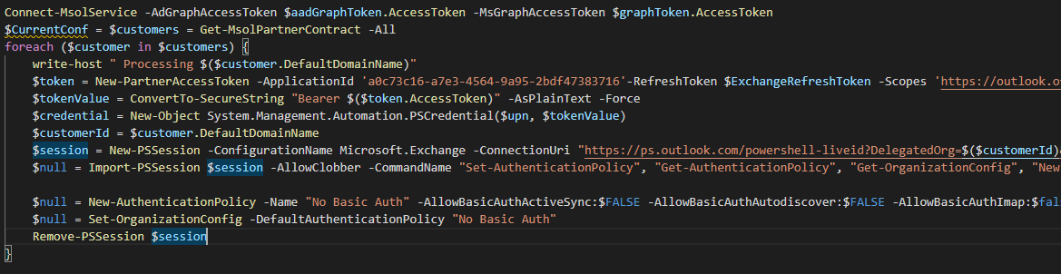 Featured image of post Automating with PowerShell: Changing Modern and Basic authentication settings