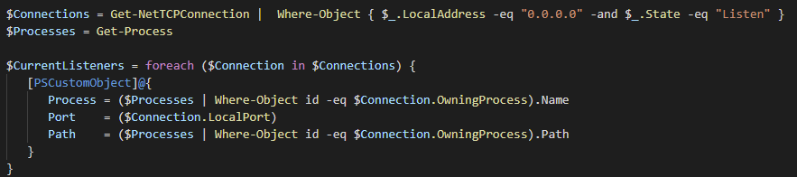 Featured image of post Monitoring with PowerShell: Monitoring listening applications