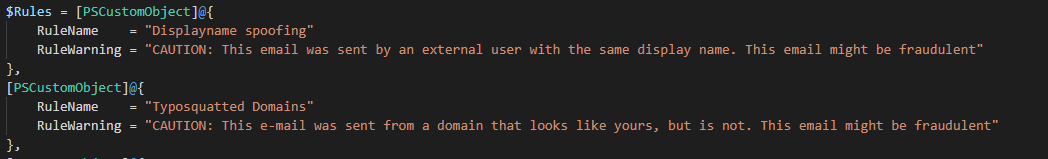 Featured image of post Automating with PowerShell: Deploying spoofing warnings