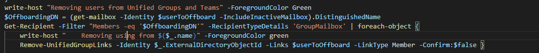 Featured image of post Automating with PowerShell: Quickly offboarding a M365 user