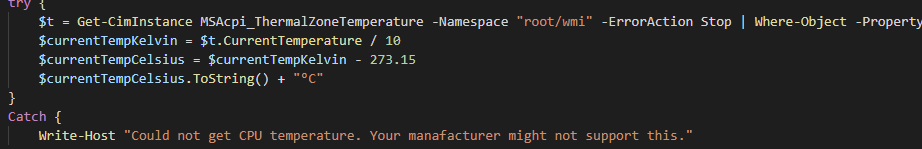 Featured image of post Monitoring with PowerShell: Monitoring system temperatures