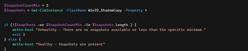 Featured image of post Monitoring with PowerShell: Monitoring VSS Snapshots